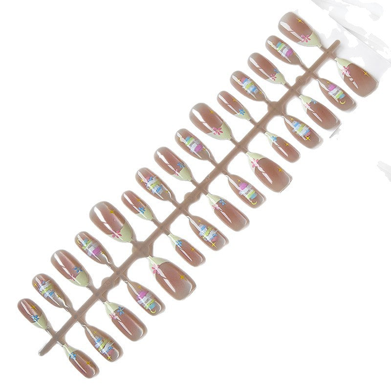 Artificial nails with elegant flower pattern Kalsten