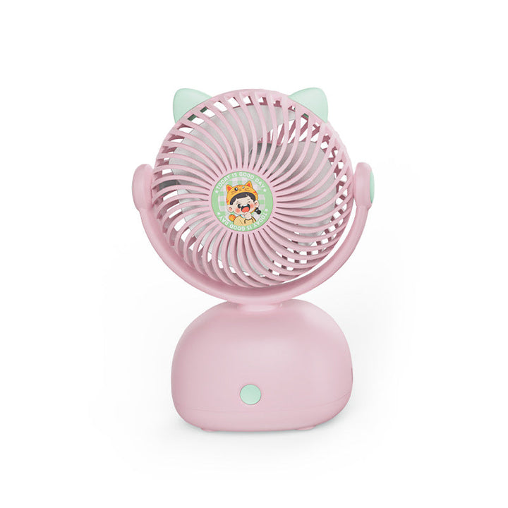 Women Portable Cat Head Fan Kalsten