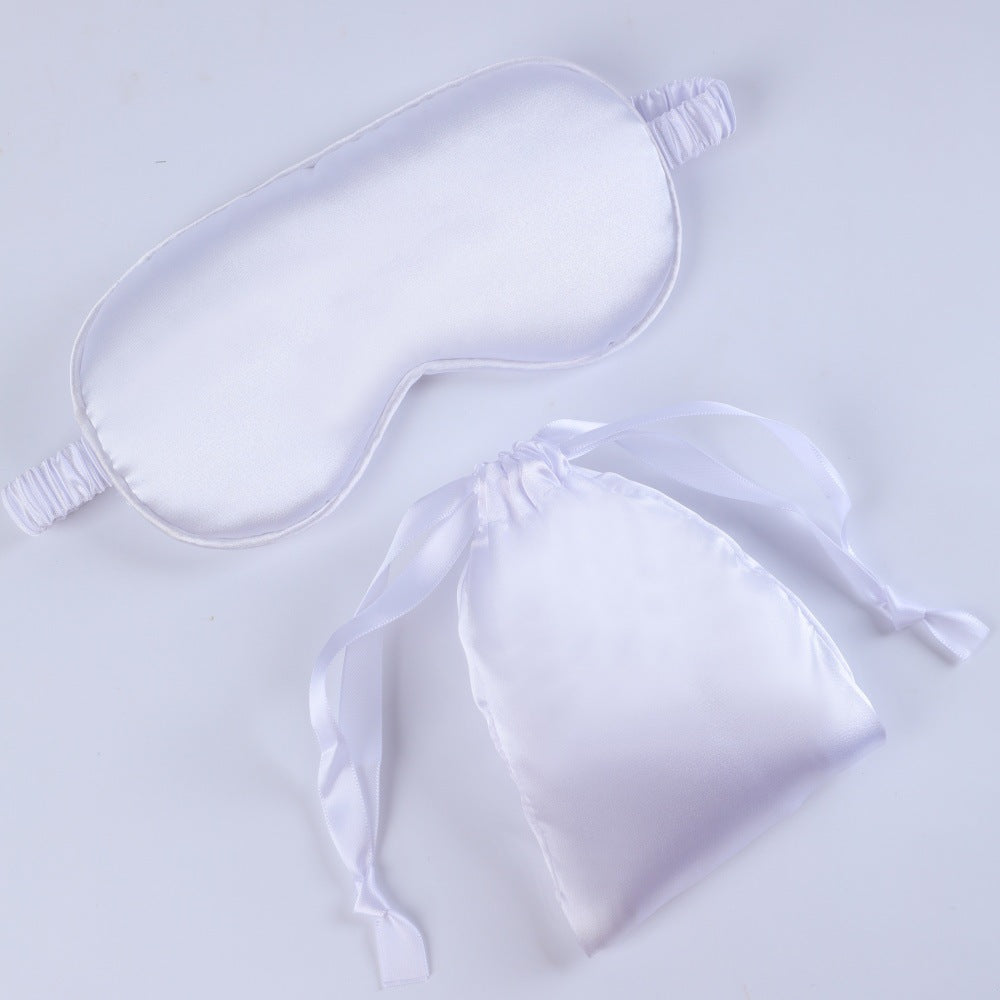Women's nano silk sleep mask with padded eye area, adjustable elastic band, and storage pouch Kalsten