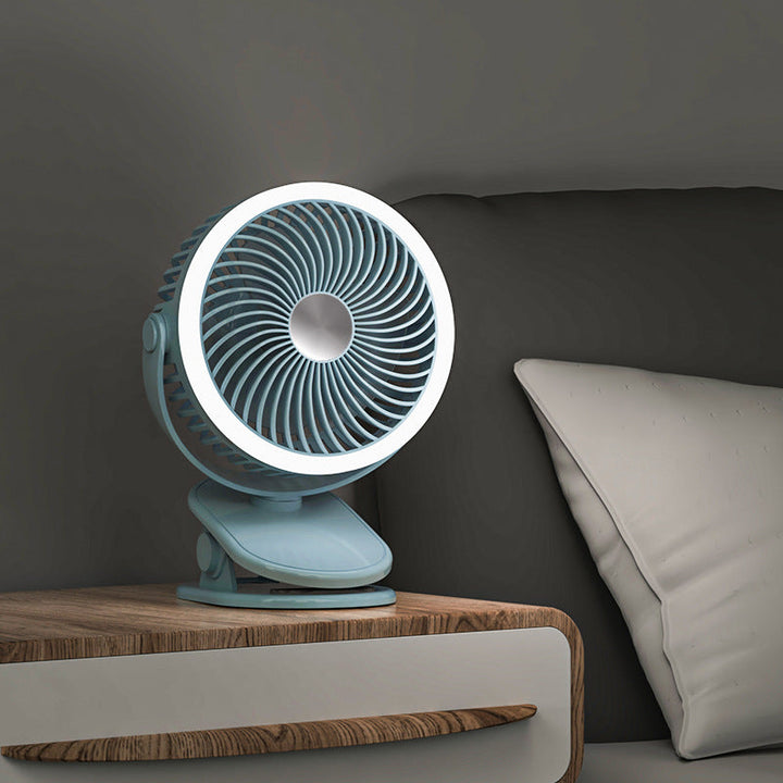 Ladies table fan with integrated LED lighting Kalsten