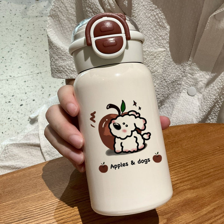Ladies creative and functional water bottle with leak-proof lid Kalsten