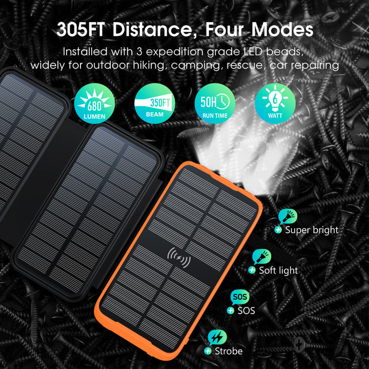 Solar Power Bank with Wireless Charging Function by Kalsten