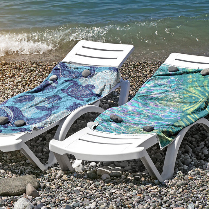 Beach towel made of skin-friendly microfiber with a creative pattern mix Kalsten