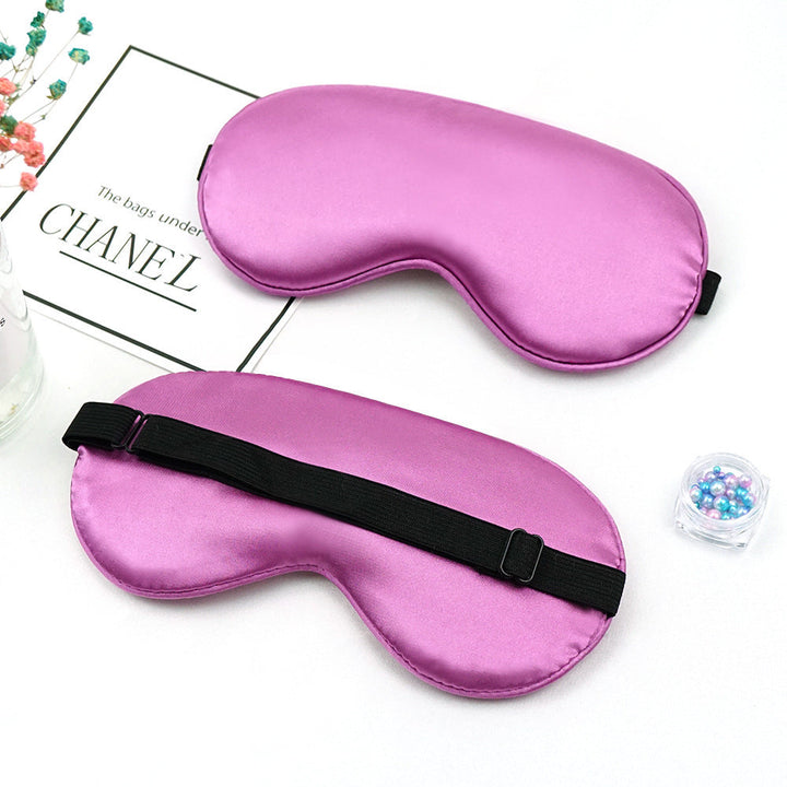 Unisex nan luxurious satin sleep mask with anatomical contour and adjustable elastic band Kalsten