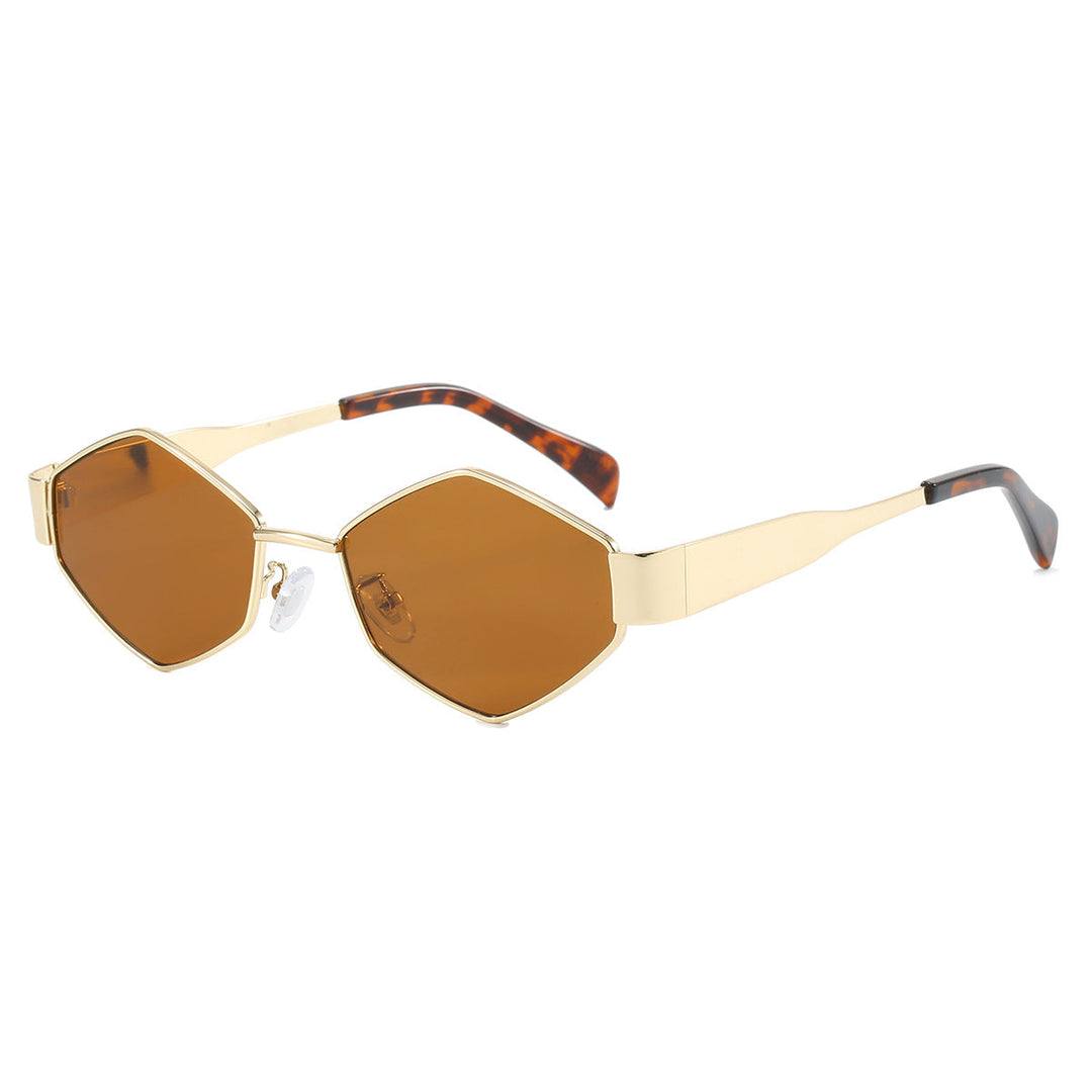 Women's modern geometric sunglasses with high-quality metal frame Kalsten