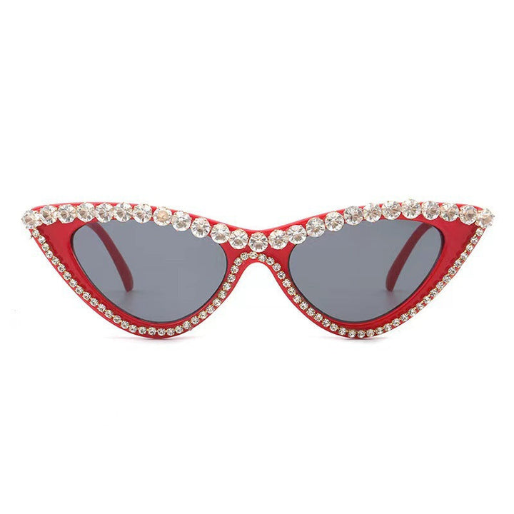 Ladies Glamorous Cat Eye Sunglasses with Rhinestone Accents Kalsten