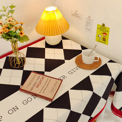 Checkered Pattern Dining Table Cloth
