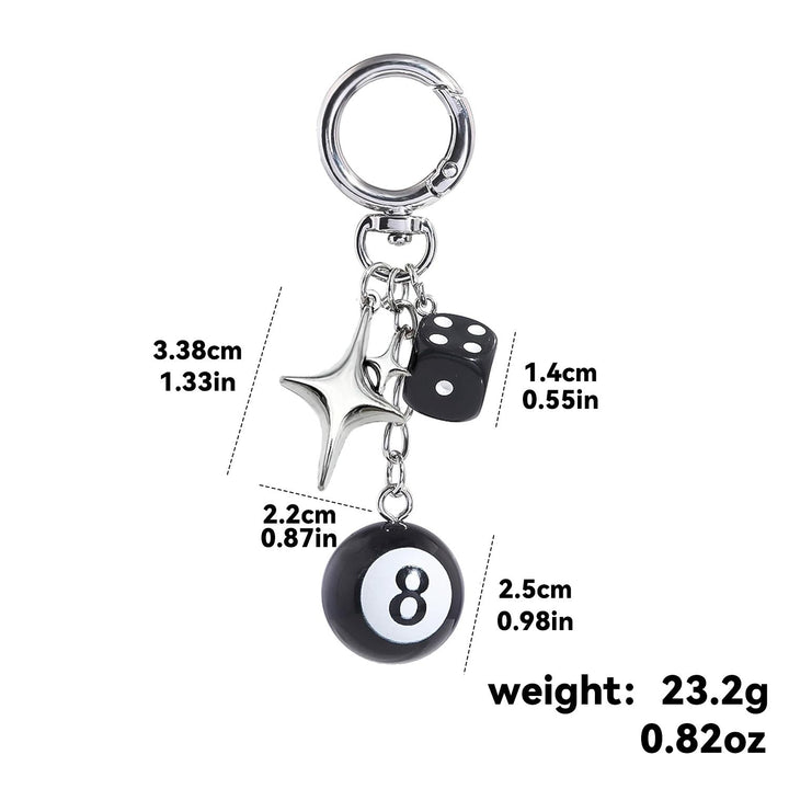 Keychain with Colorful Dice Kalsten