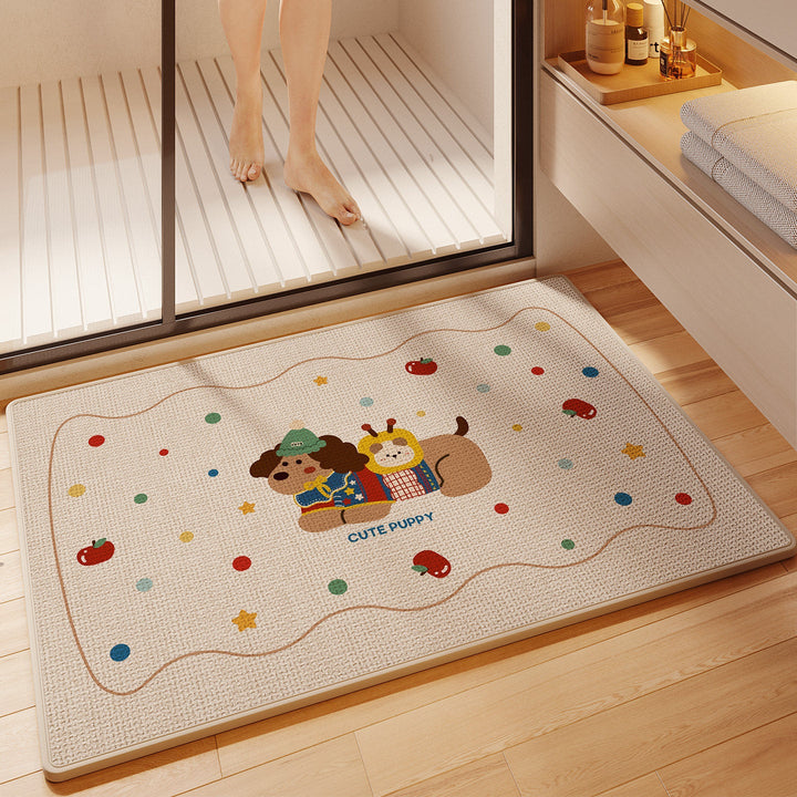 Fun Cartoon Themed Bath Mat Kalsten