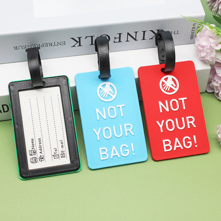 Unisex Luggage Tag with Humorous Statement Kalsten