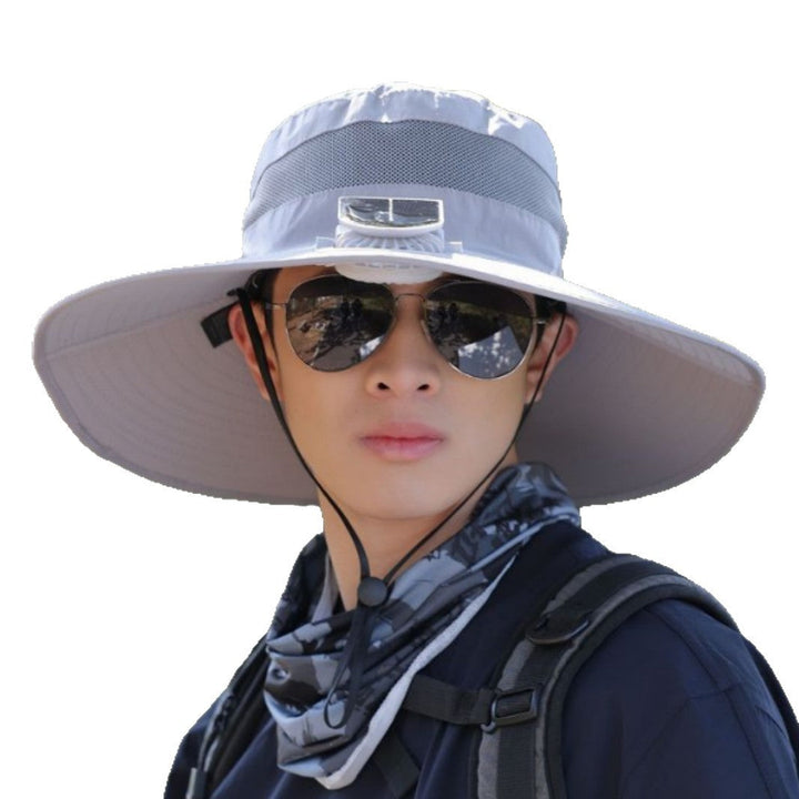 tactical fishing hat with wide brim, mesh ventilation and adjustable chin strap Kalsten