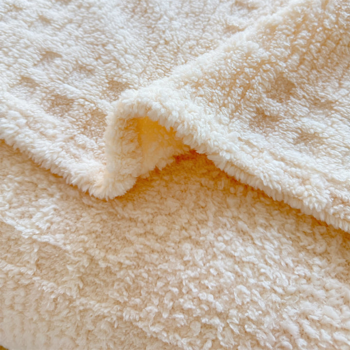 Plush Textured Throw Blanket Kalsten