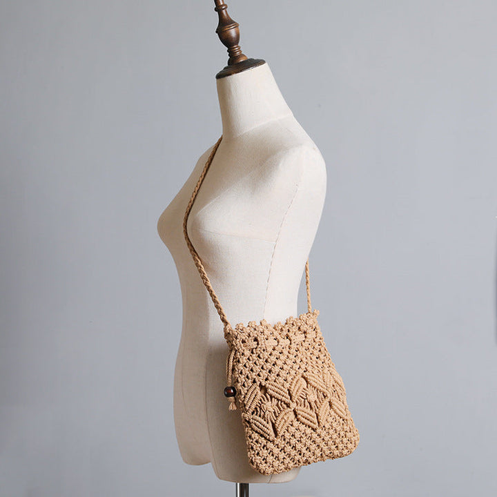 Macrame Bag with Adjustable Shoulder Strap Kalsten