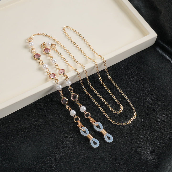 Elegant Gemstone Eyewear Chain Kalsten