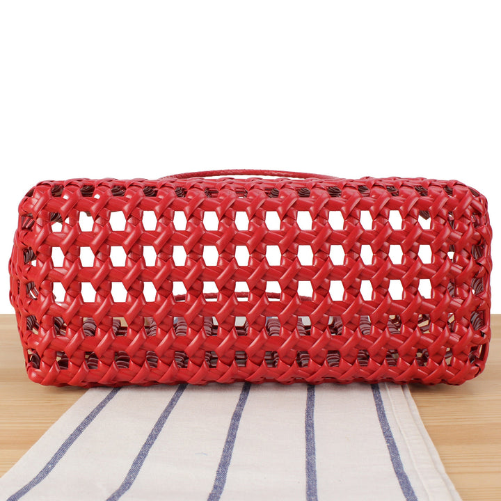 Stylish willow bag with modern grid design Kalsten