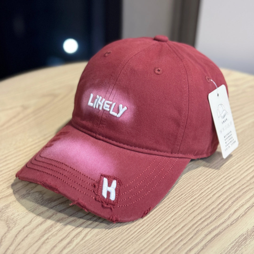 Women's Distressed Embroidered Baseball Cap Kalsten