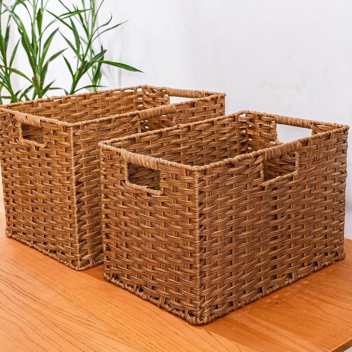 Women's Practical Storage Basket with Handles Kalsten