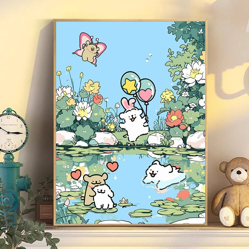 Playful Cartoon Dog Wall Art Kalsten