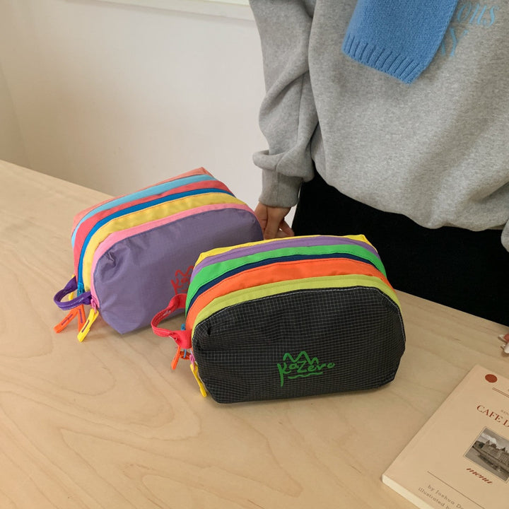 Multi-Zipper Cosmetic Bag Kalsten