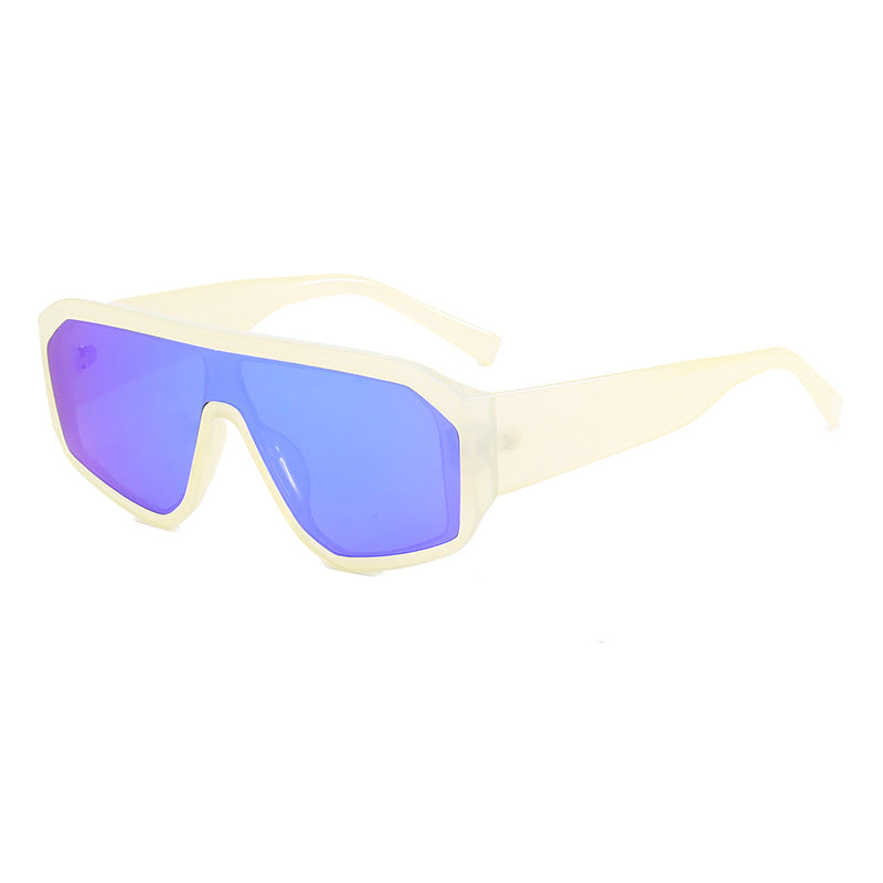 Women Fashionable Oversized Sunglasses in Futuristic Design Kalsten