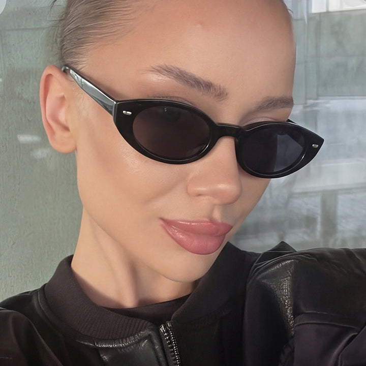 Women's Cat-Eye Sunglasses with Modern Transparent Frame Kalsten