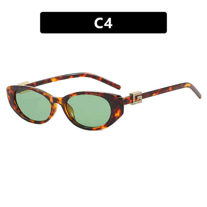 Women's cat-eye sunglasses with elegant metal frame and protective UV filter Kalsten