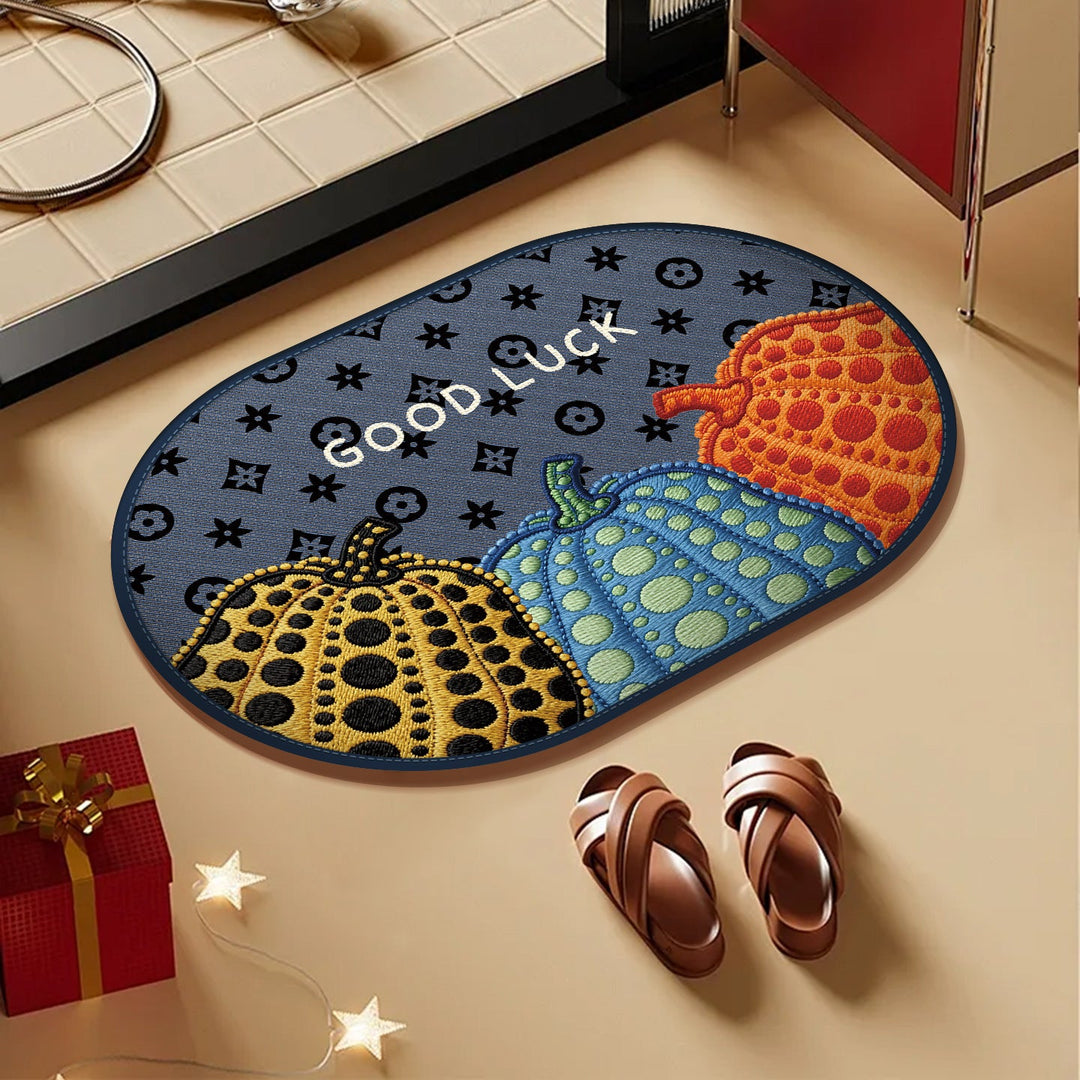 Decorative Pumpkin-Themed Entryway Mat
