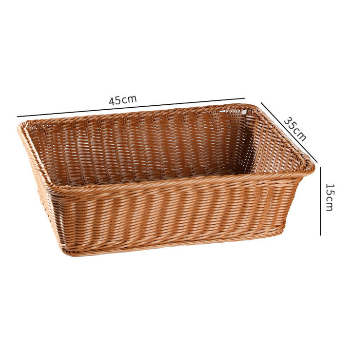 Handwoven Rustic Storage Basket with Ergonomic Design Kalsten