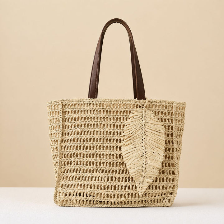 Handcrafted Beach Bag Made from Natural Materials Kalsten