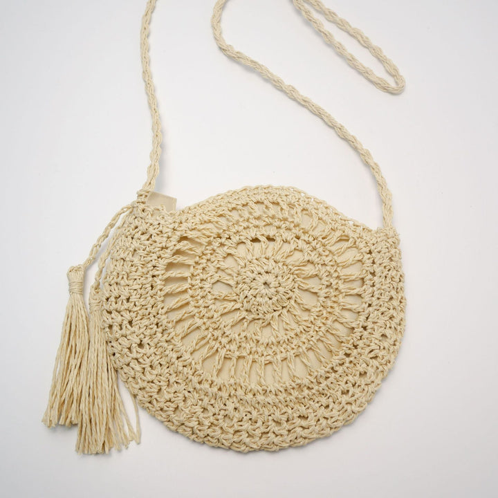 Hand-knotted shoulder bag with tassels Kalsten