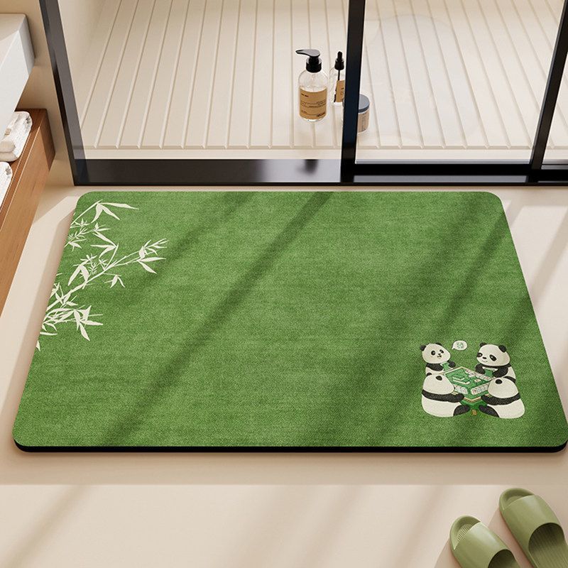 Playful Panda-Themed Soft Bath Mat Kalsten