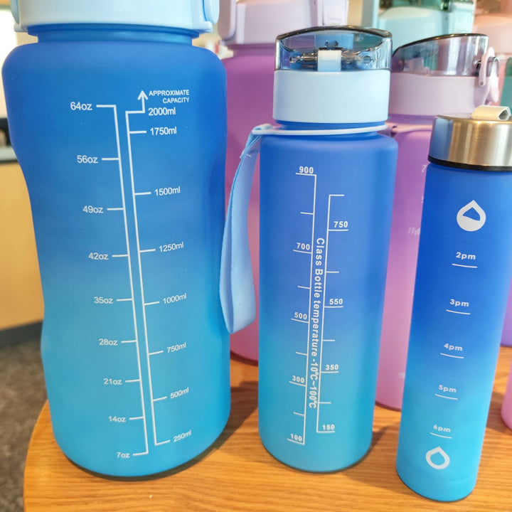 Ladies Motivating Water Bottle with Time Markers Kalsten