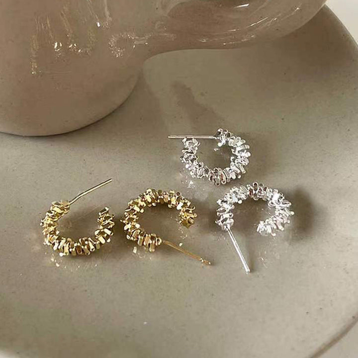 Sparkling hoops with sparkling details Kalsten