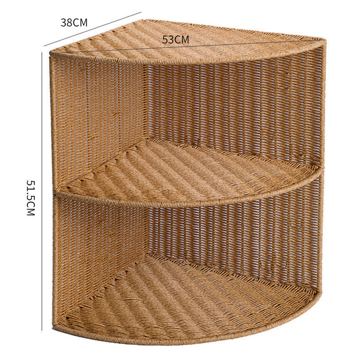 Corner Woven Storage Shelf Kalsten