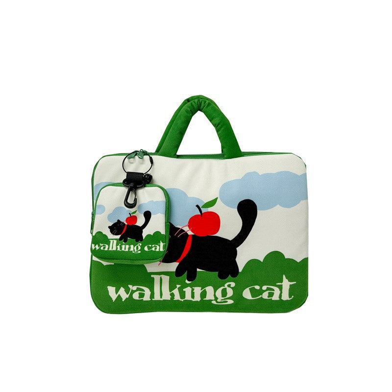 Laptop bag with creative cat pattern Kalsten