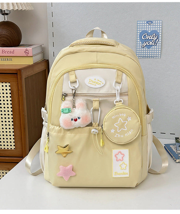 Multi-Pocket Playful School Backpack