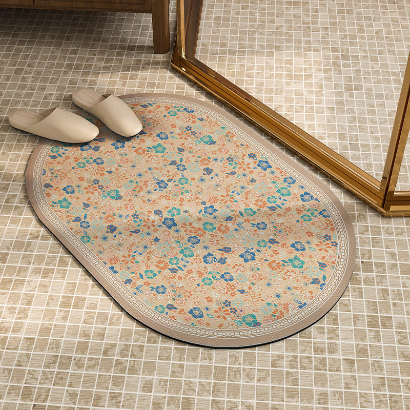 Ornate Floral Shower Mat Kalsten