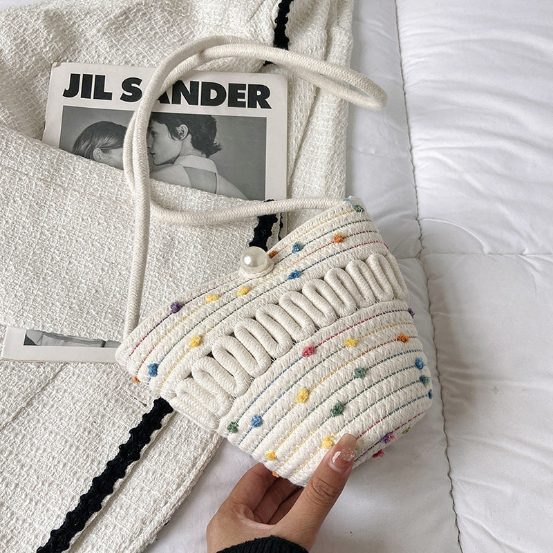 Playful Crossbody Bag Made of Braided Material Kalsten