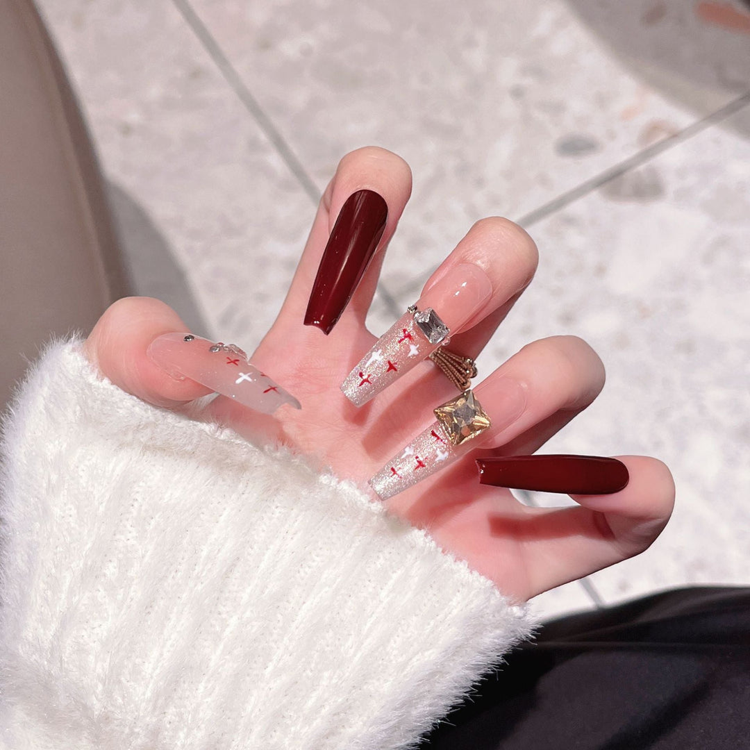 Decorative Press-On Nail Art Extensions Kalsten