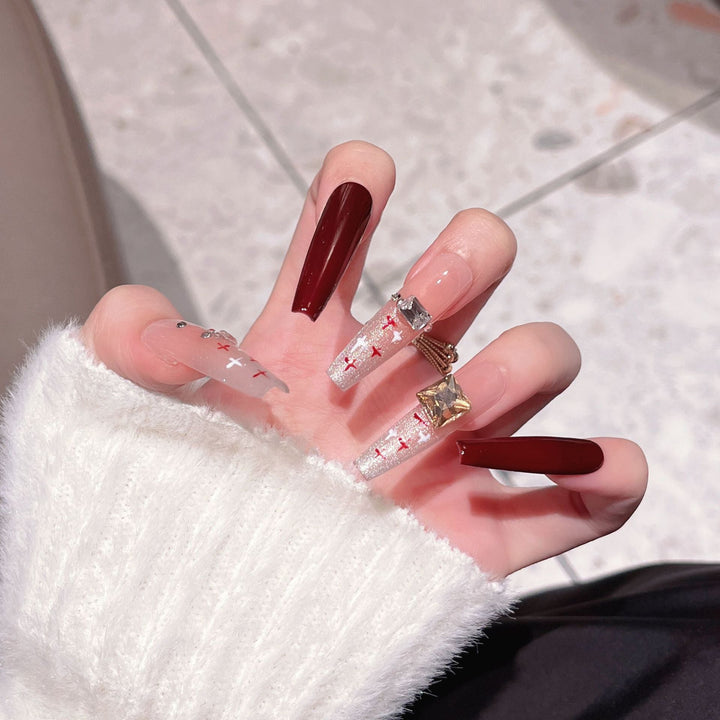 Decorative Press-On Nail Art Extensions Kalsten
