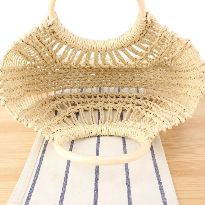 Handcrafted Trend Bag Made of Natural Wicker Kalsten