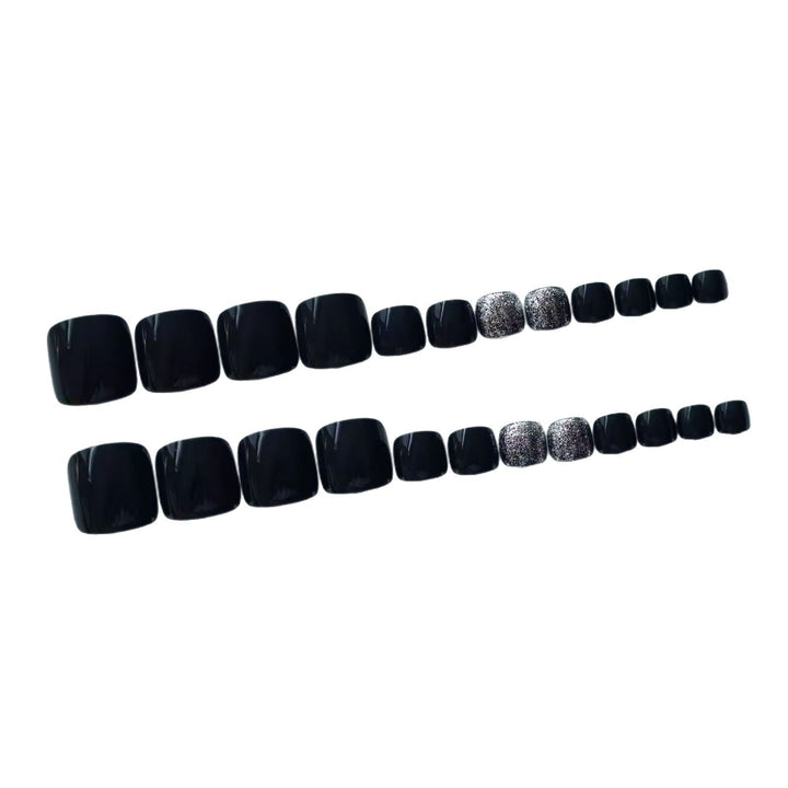 Stylish Glittered Pedicure Nail Art Kalsten