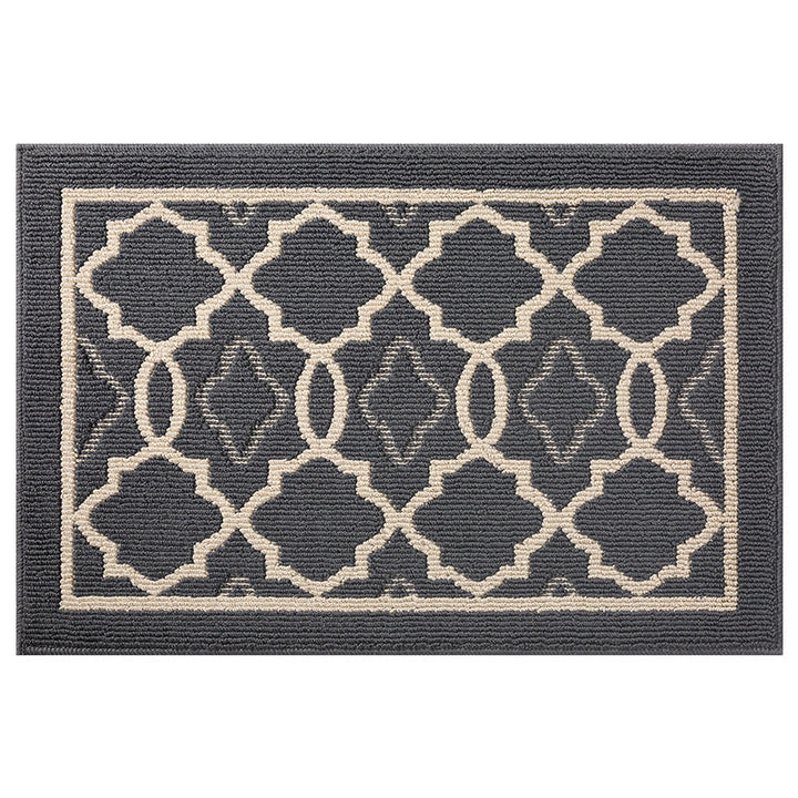 Plush Geometric Kitchen Runner Mat Kalsten