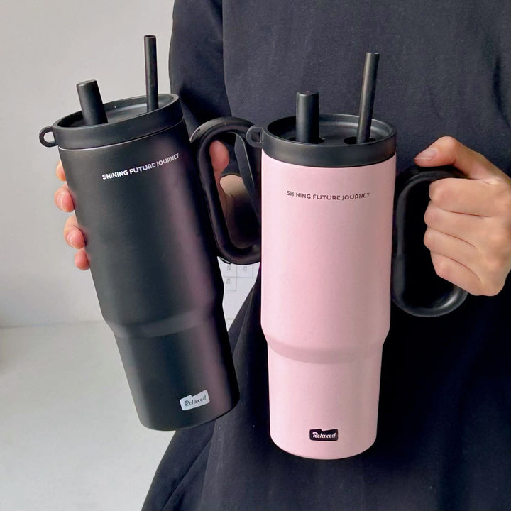 Women's thermos cup with practical double drinking system Kalsten