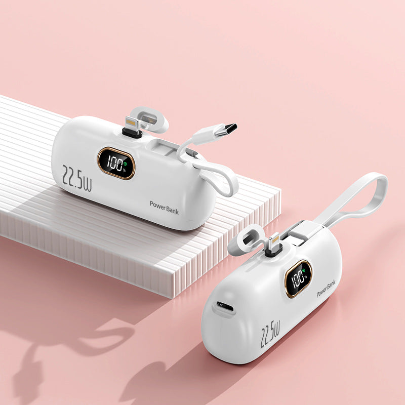 Portable power bank with fast charging cable and LED display Kalsten