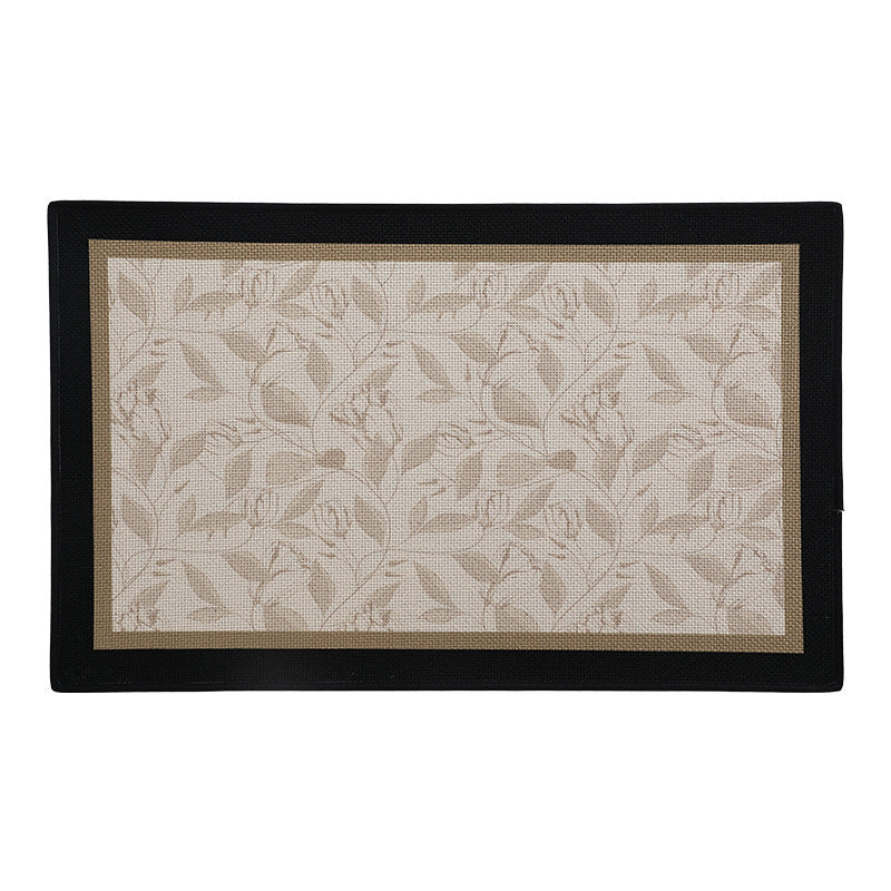 Elegant Floral Print Bath Mat Kalsten