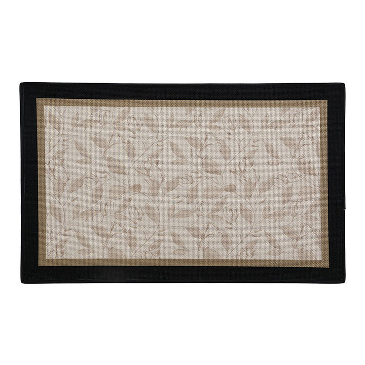 Elegant Floral Print Bath Mat Kalsten