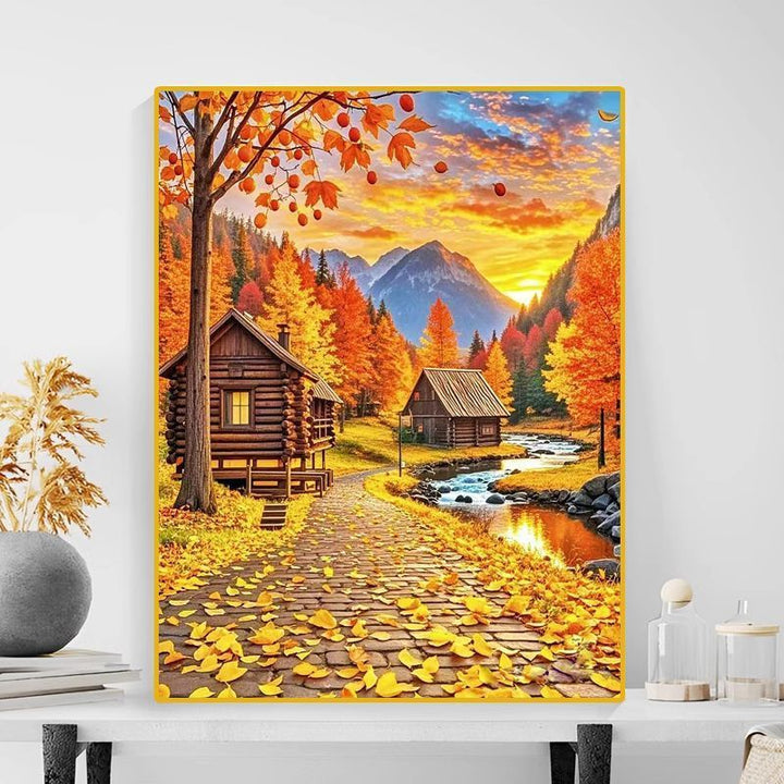 Autumn Landscape Canvas Art Print Kalsten