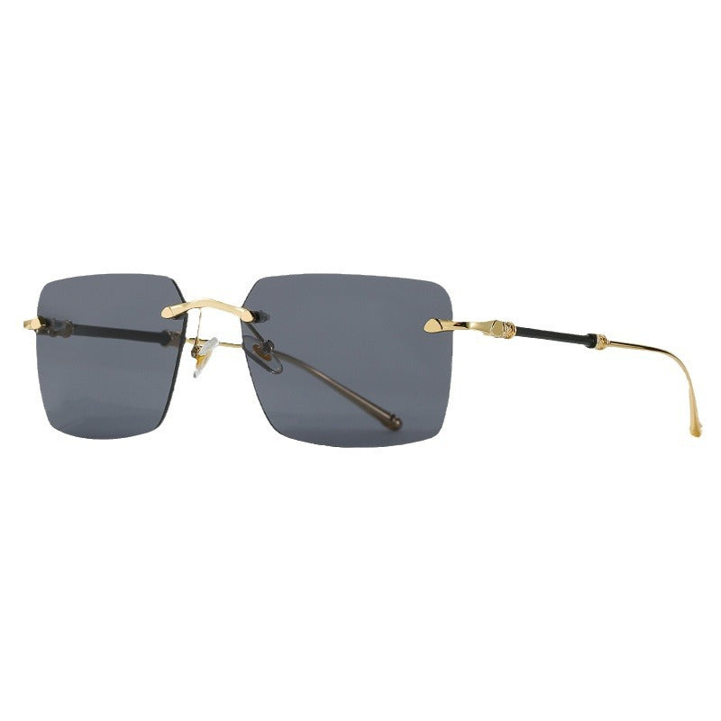 Women's fashionable sunglasses with square frame and luxurious accents Kalsten