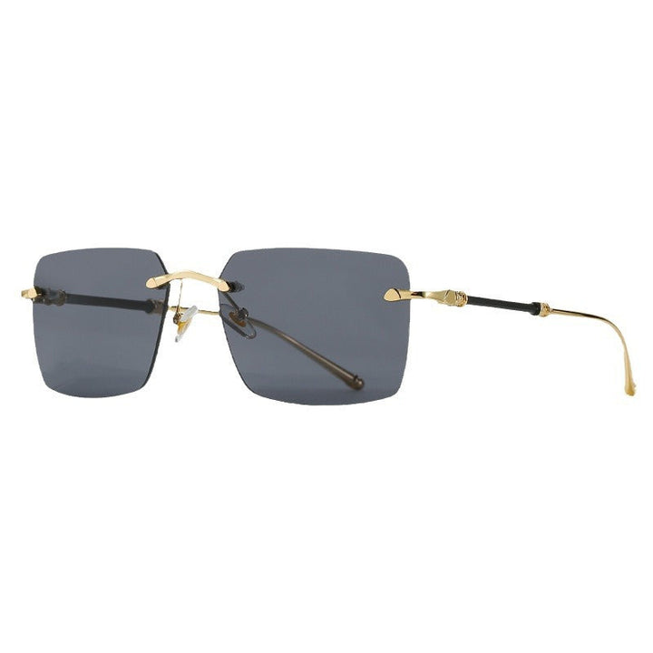 Women's fashionable sunglasses with square frame and luxurious accents Kalsten